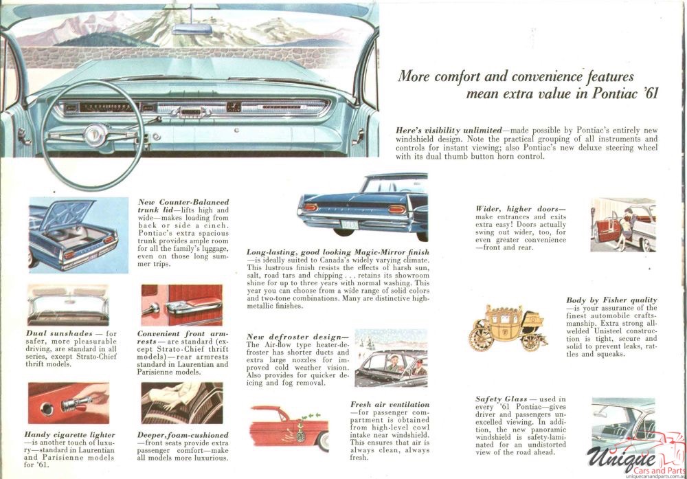 1961 Pontiac 6 Canada Brochure Page 12